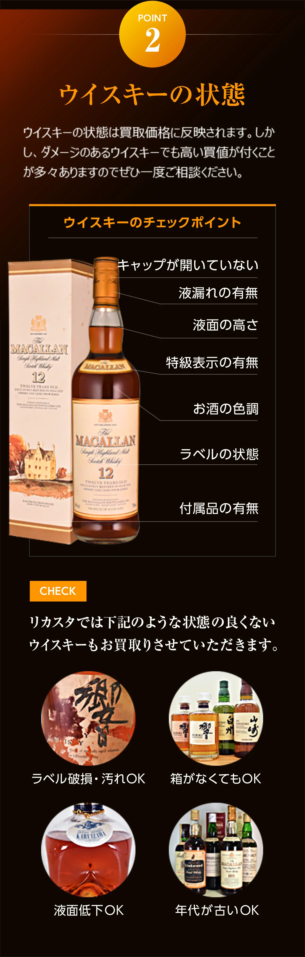 ウイスキーの状態