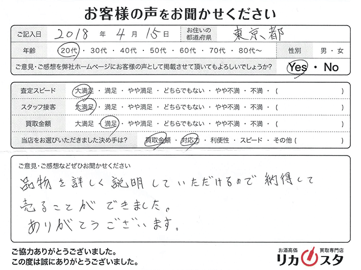 東京都のお酒の宅配買取