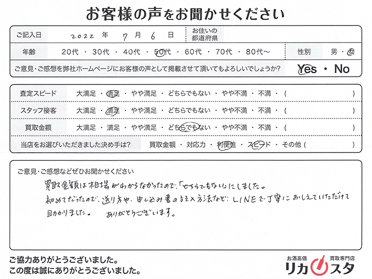 愛知県の酒買取